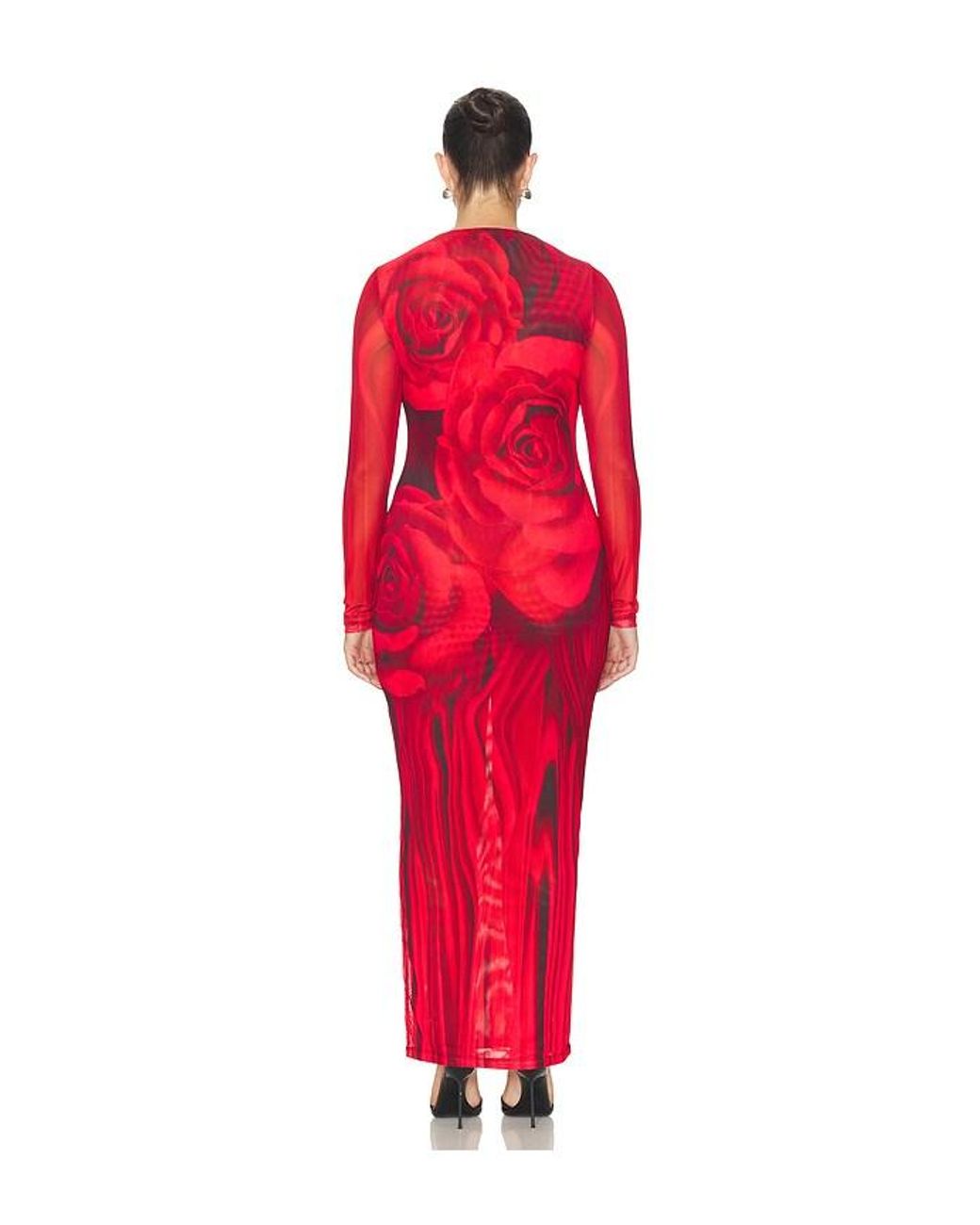 AFRM Red Phyll Midi Dress
