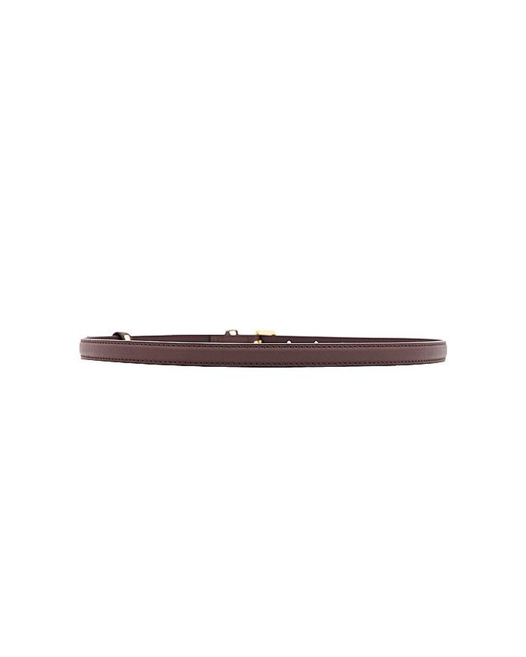 Shashi Brown Mia Skinny Belt