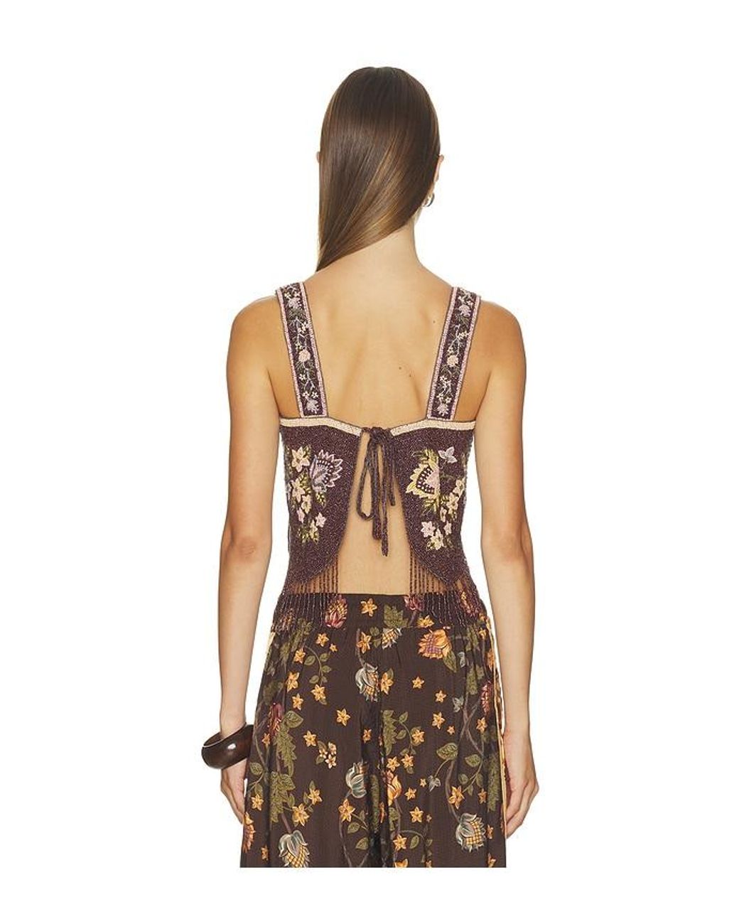 Agua Bendita Multicolor Aida Crop-Top