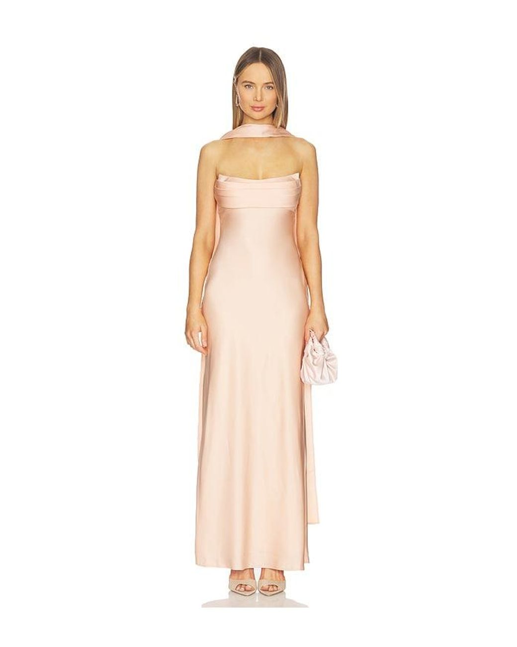 Runaway the Label White Madeleine Strapless Maxi Dress