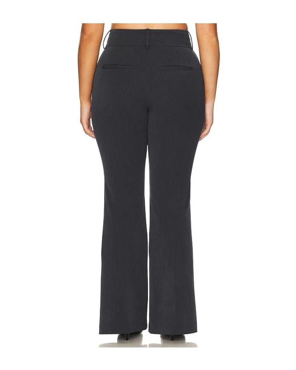 GOOD AMERICAN Blue Essential Suiting Flare Trousers