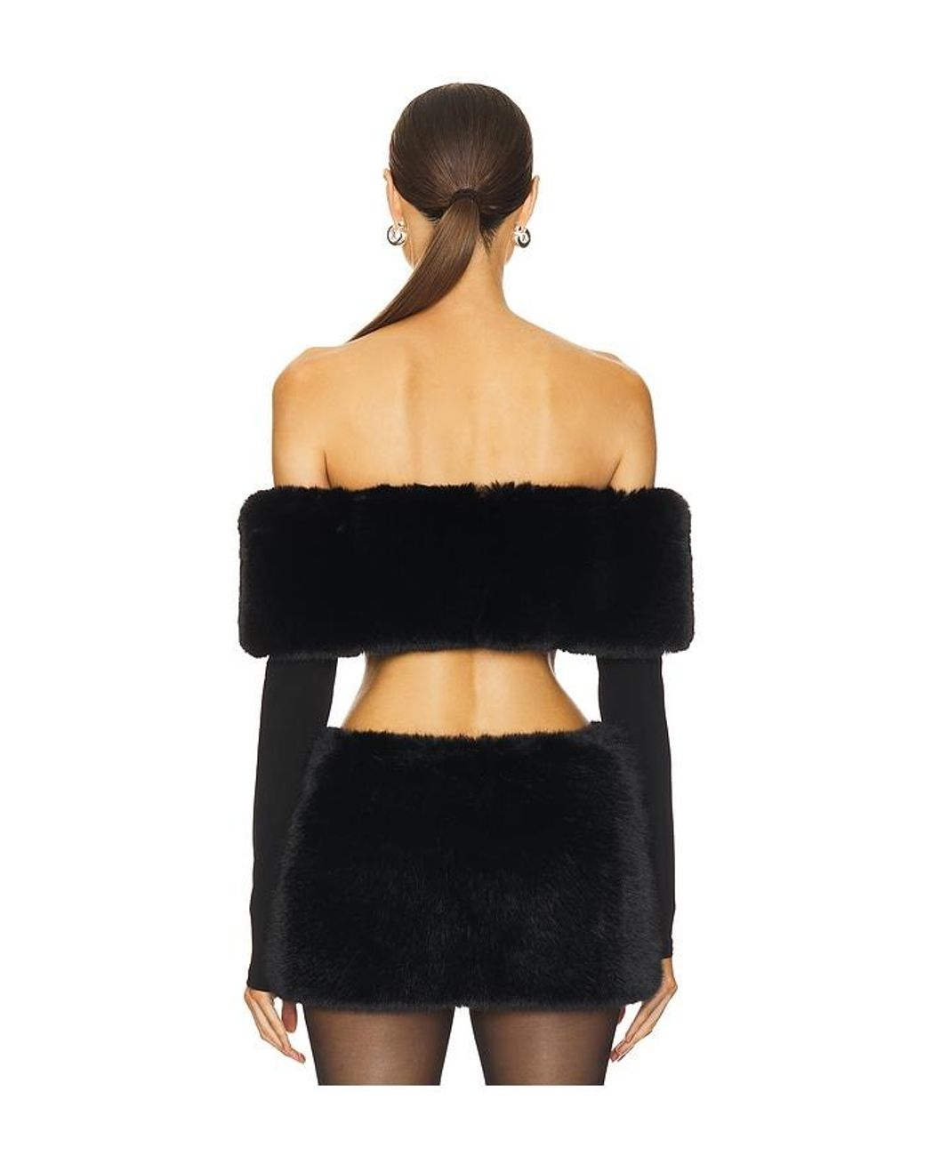 LOBA Black Sasha Crop Top