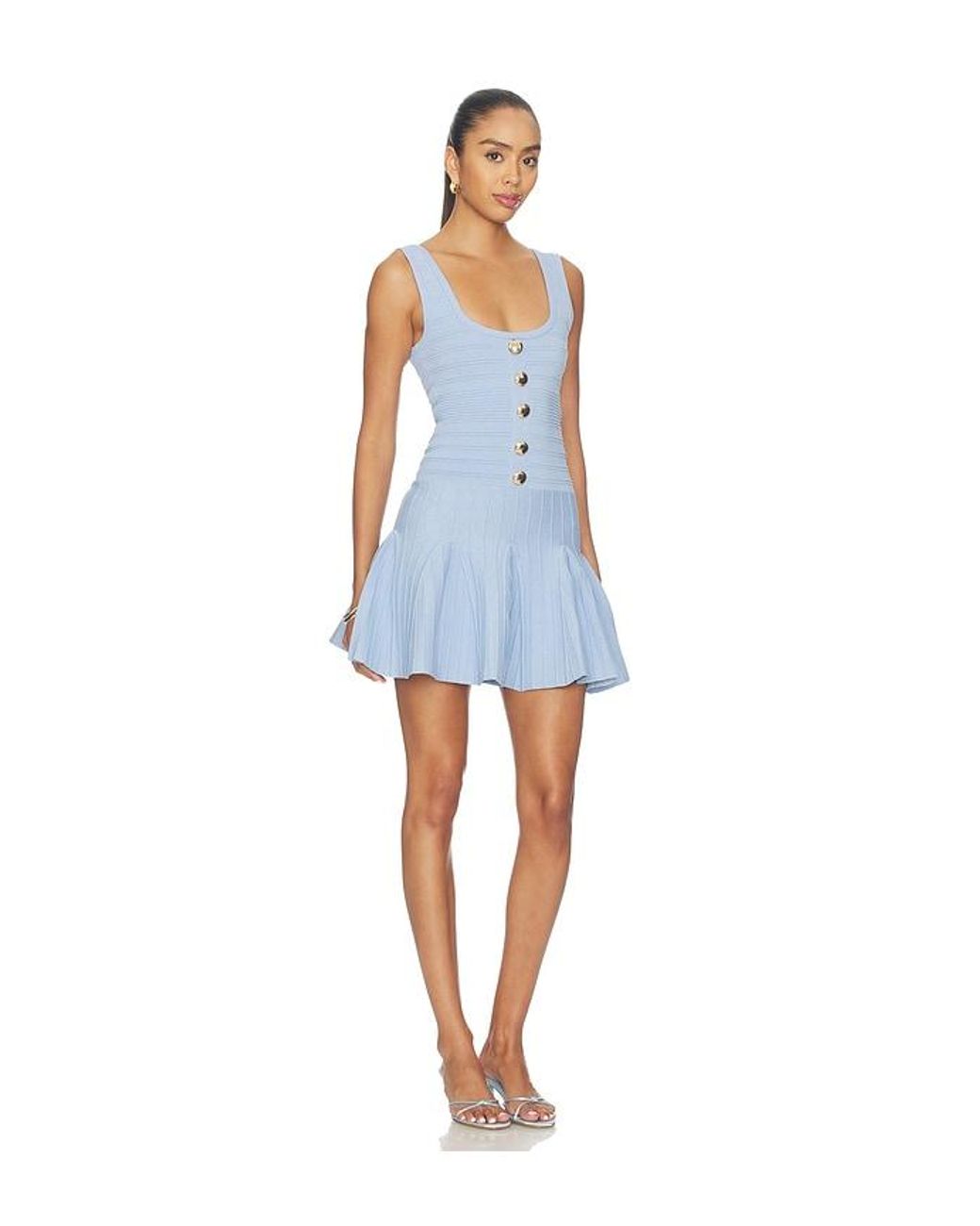retroféte Blue Brooke Knit Dress