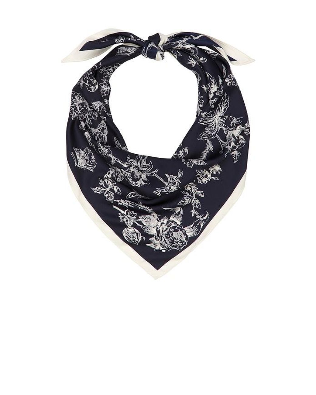 Lovers + Friends Black Emma Triangle Scarf
