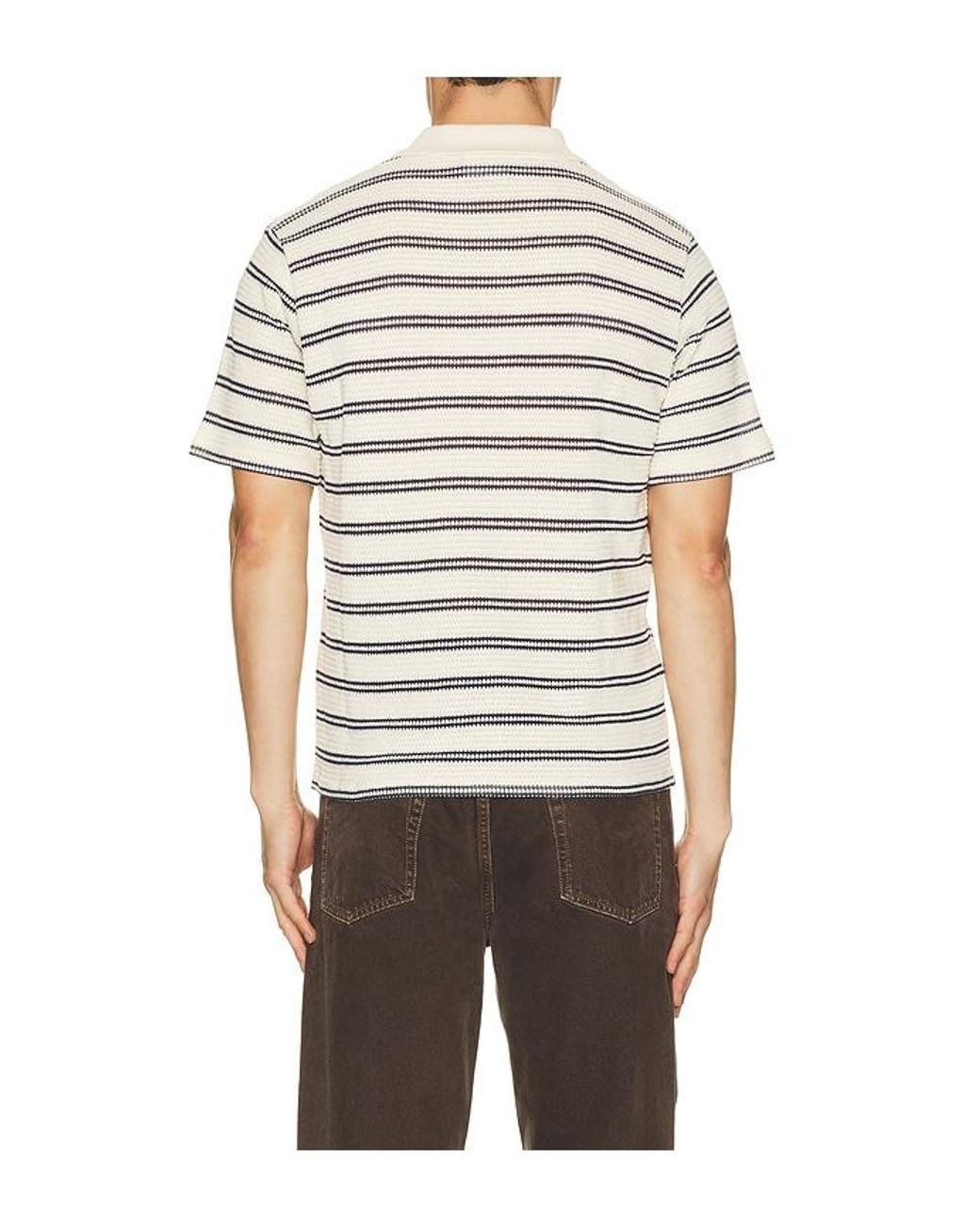 Percival Multicolor Moore Open Collar Polo for men