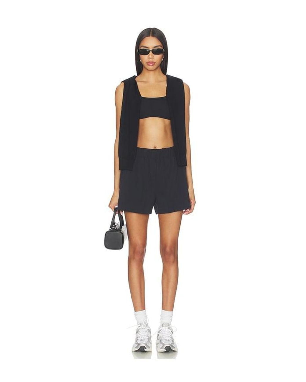 Beyond Yoga Blue Stretch Woven Short