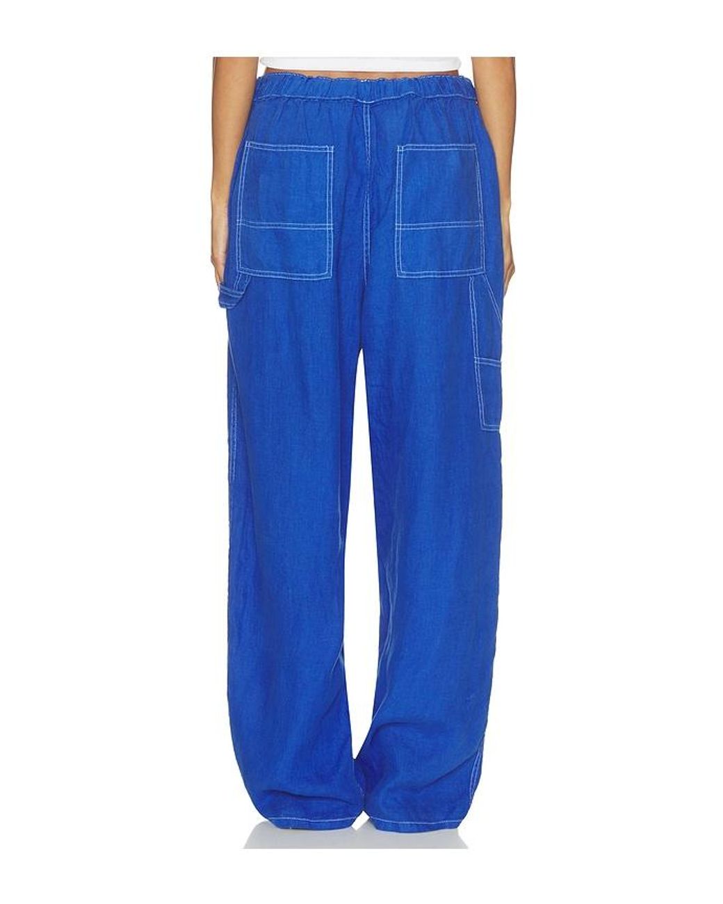Rag & Bone Blue Atlas Linen Pant