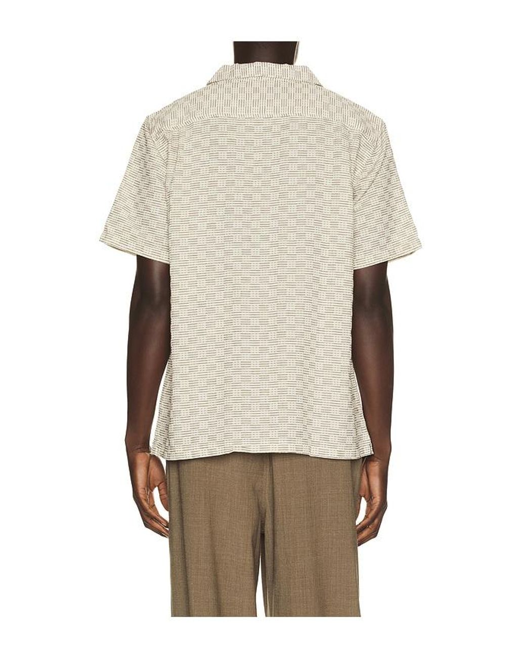 Marine Layer Natural Dobby Resort Shirt for men