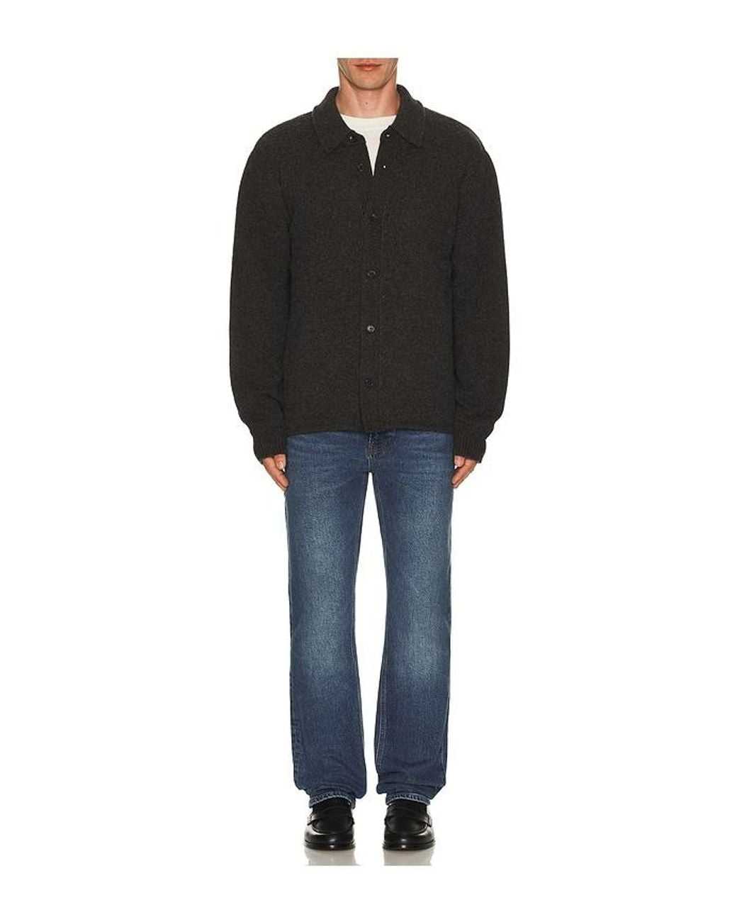 FRAME Black Shirt Sweater for men