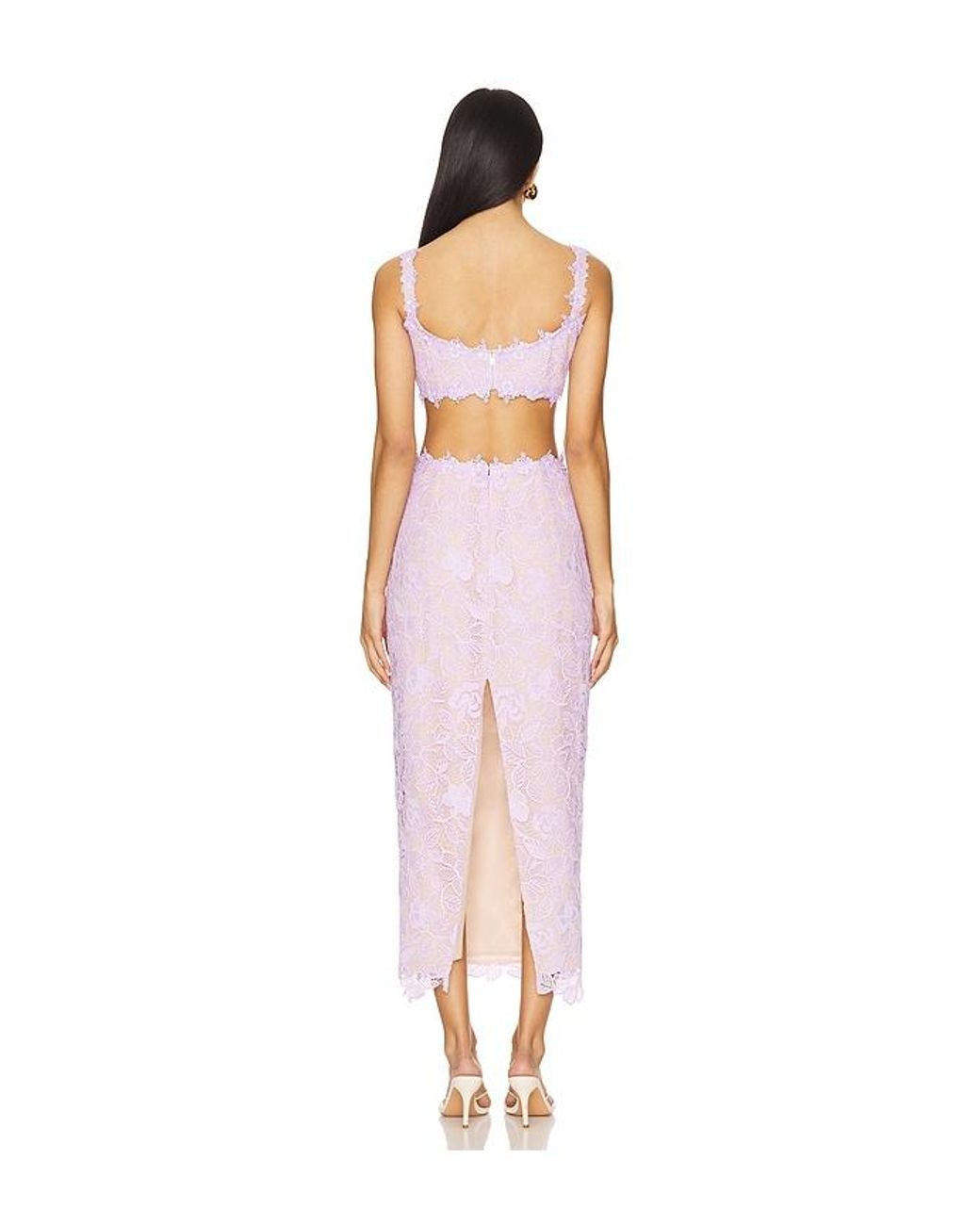 SAU LEE White Romy Lace Set