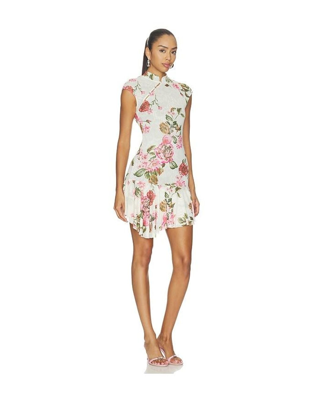 AFRM White Lorraine Dress