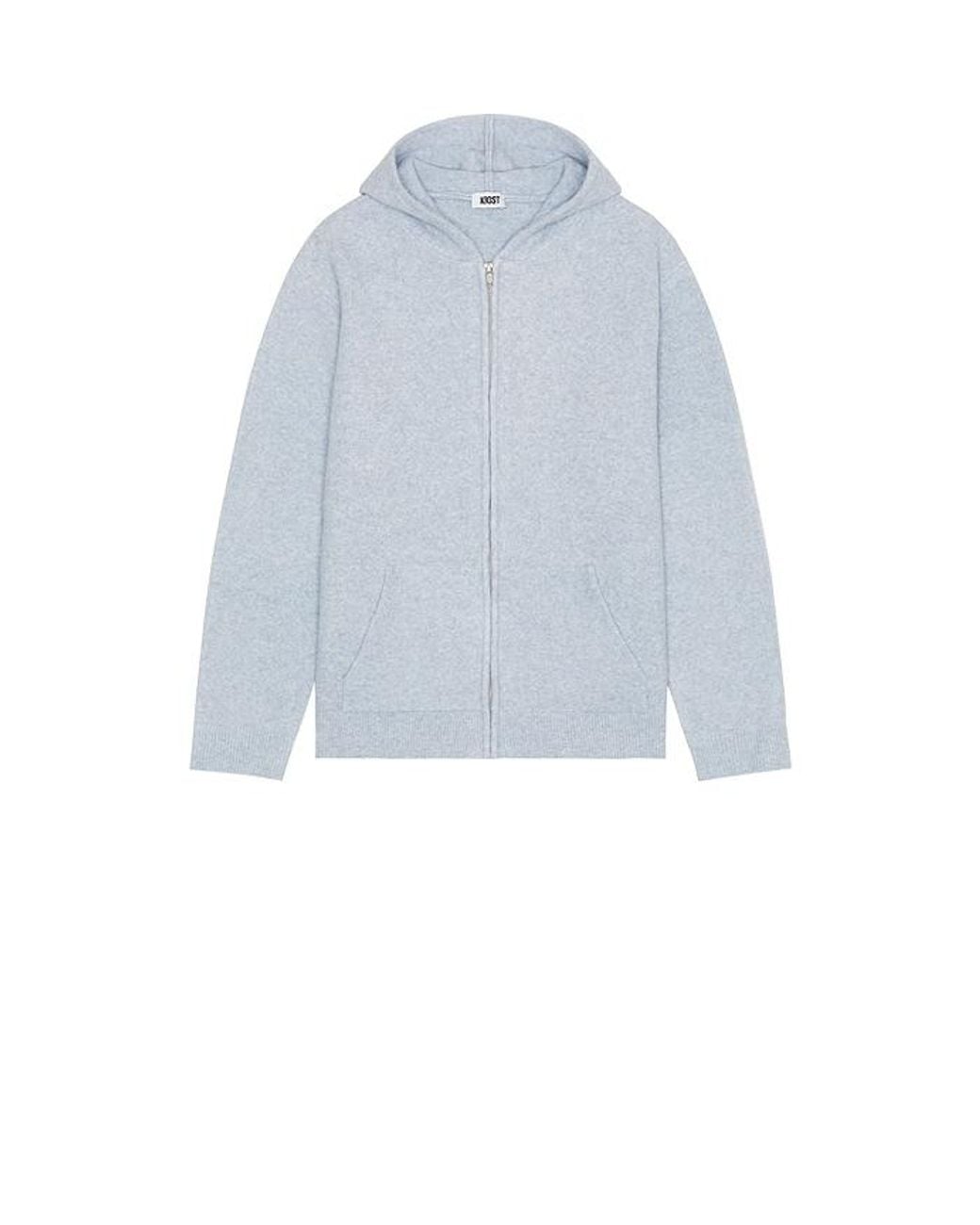 KROST Blue Alpaca Zip Hoodie for men