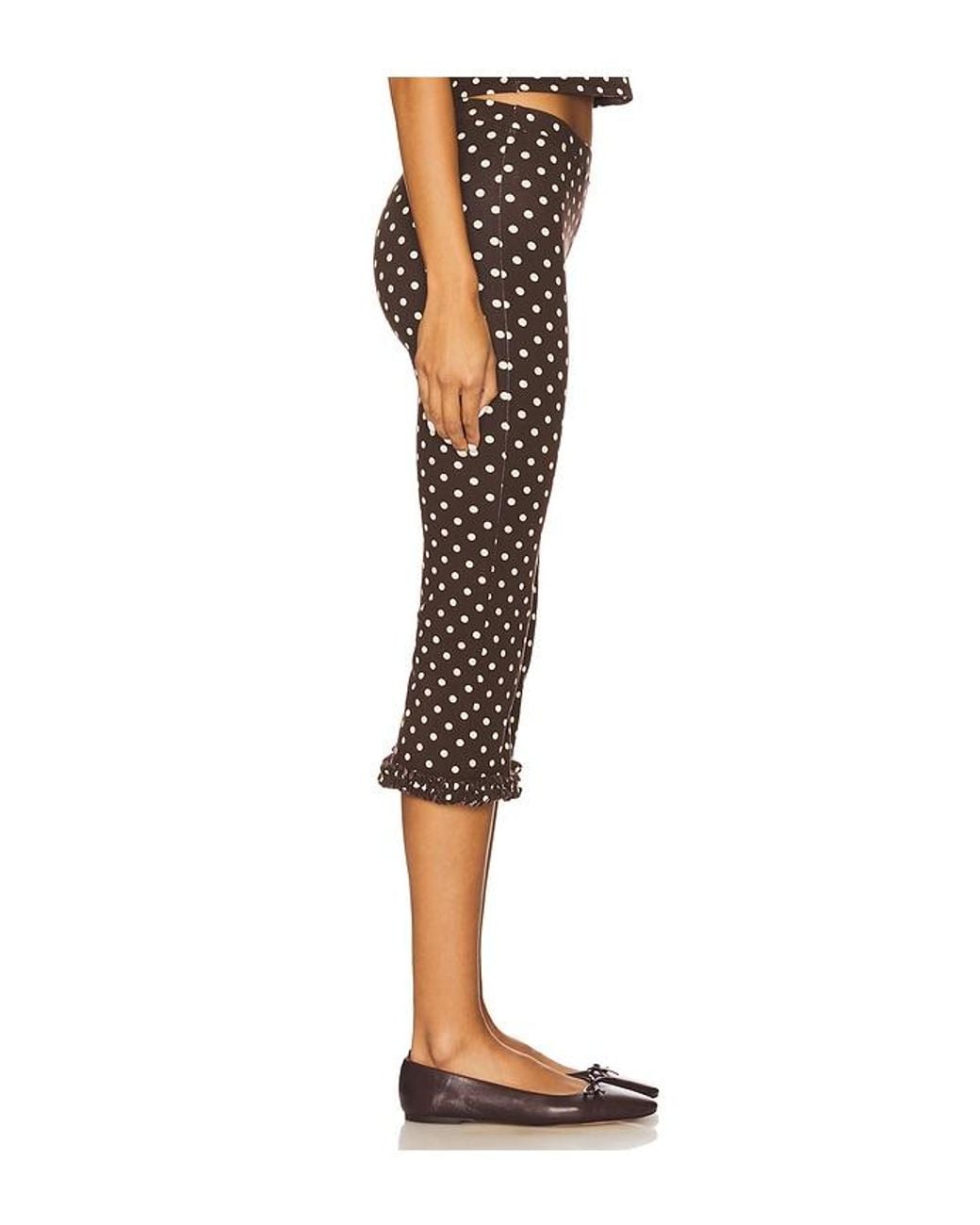 RAT BOI Black Ruffle Capri Pants