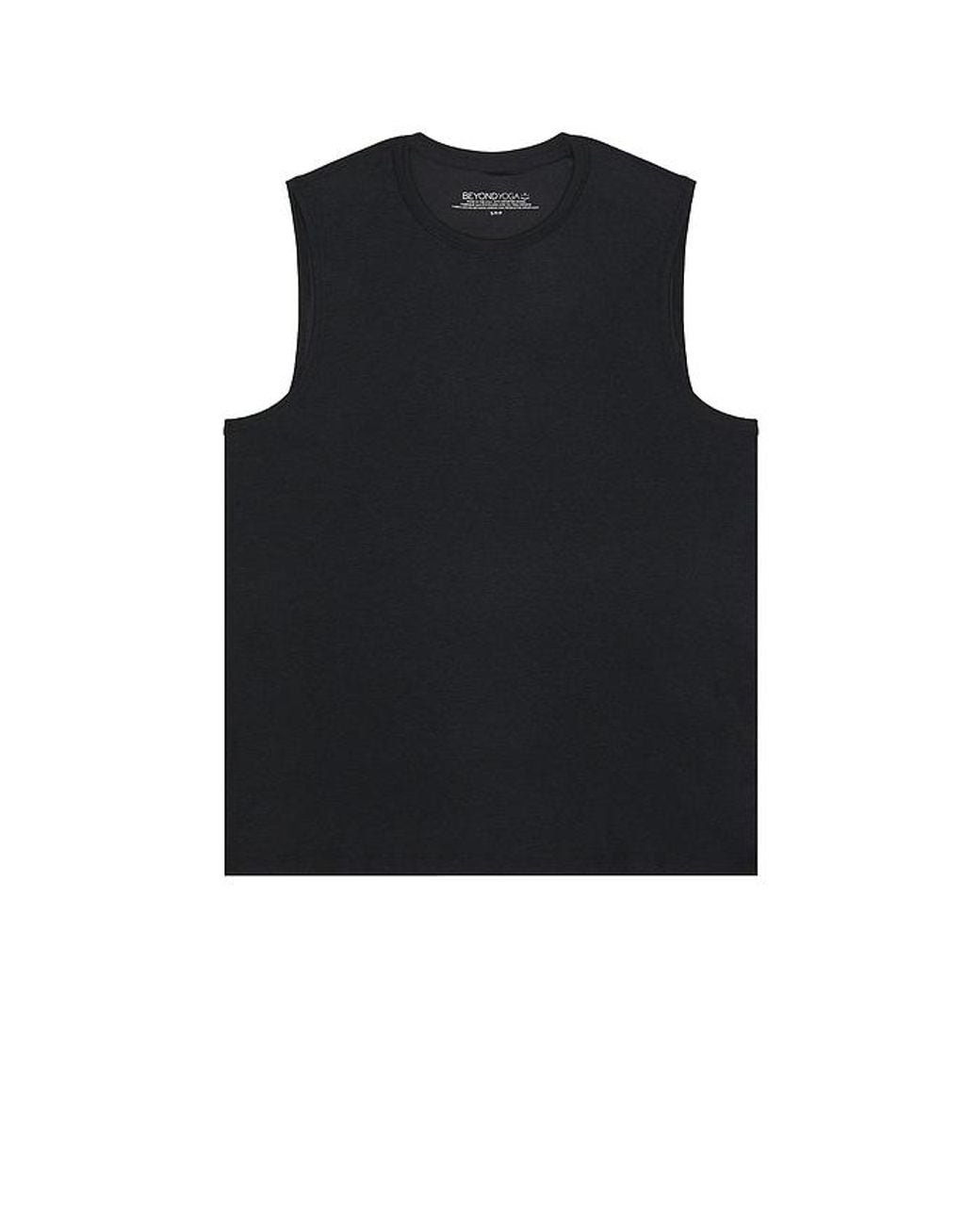Beyond Yoga Black Featherweight Freeflo Muscle Tank for men
