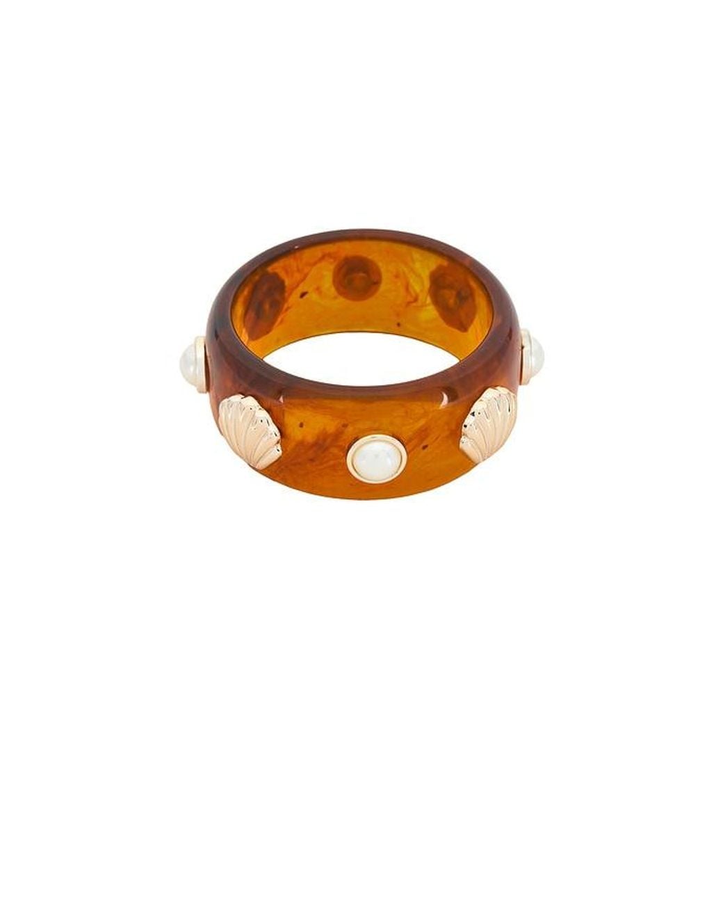 petit moments Orange Detailed Resin Cuff