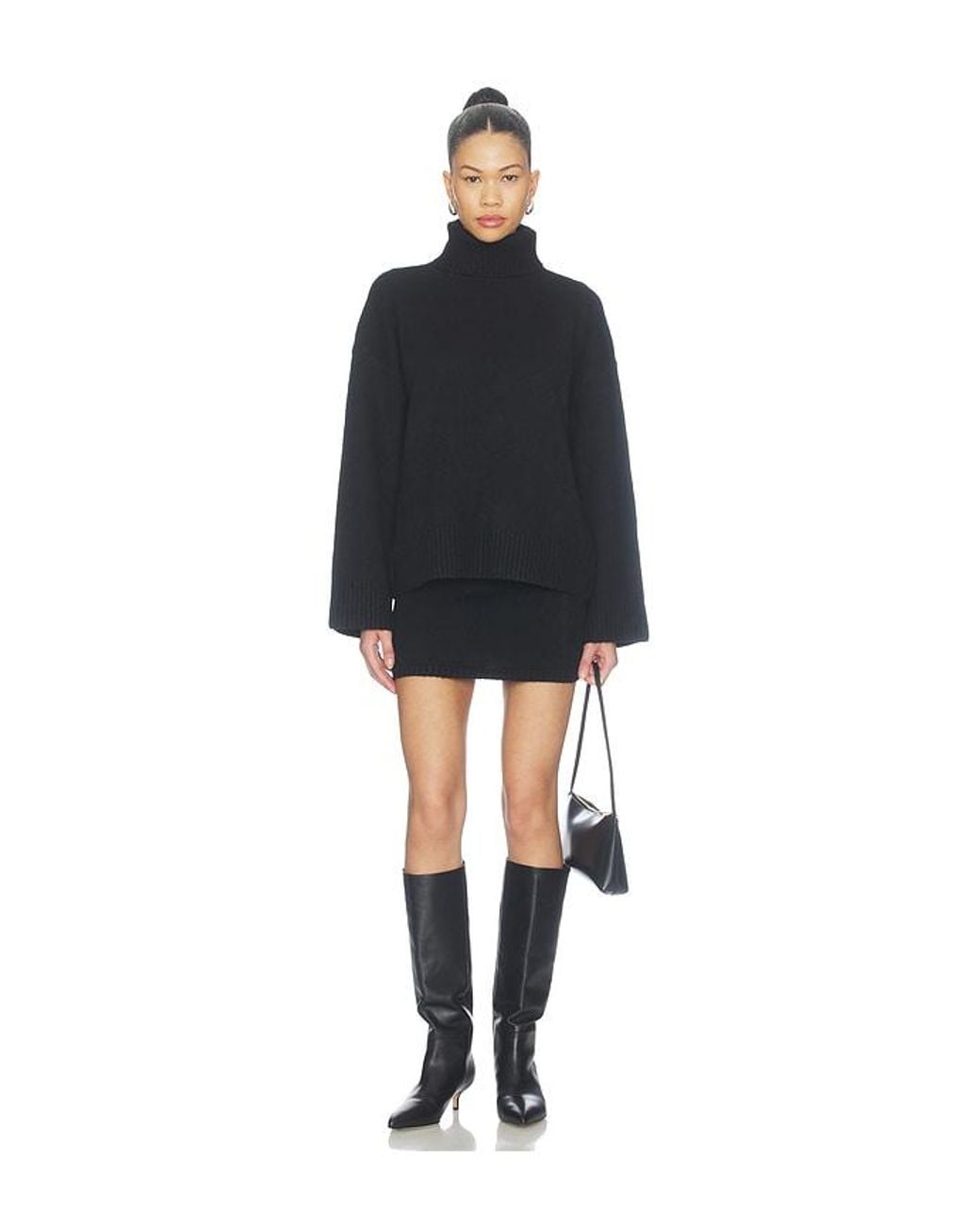 ALL THE WAYS Black Mira Skirt Set