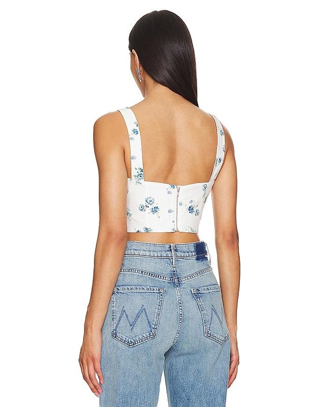 Bardot Blue Cello Bustier