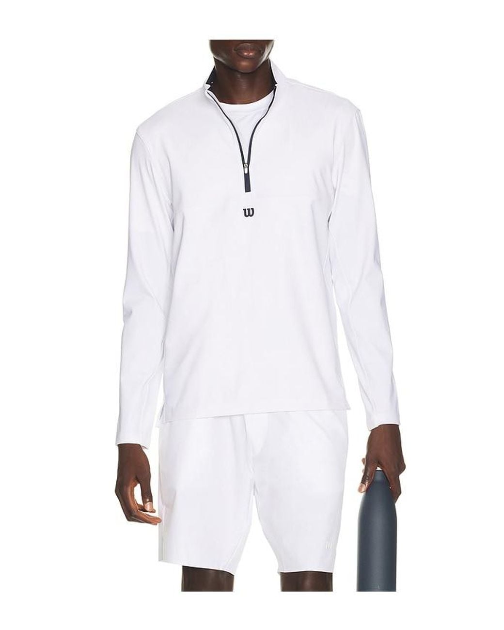 Wilson White Elevate Performance Half-Zip for men