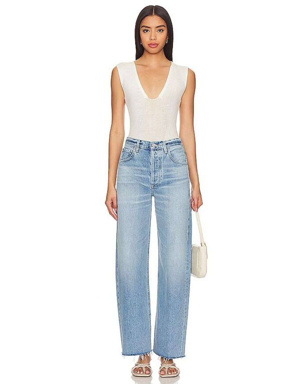 Citizens of Humanity Blue Ayla Split Hem