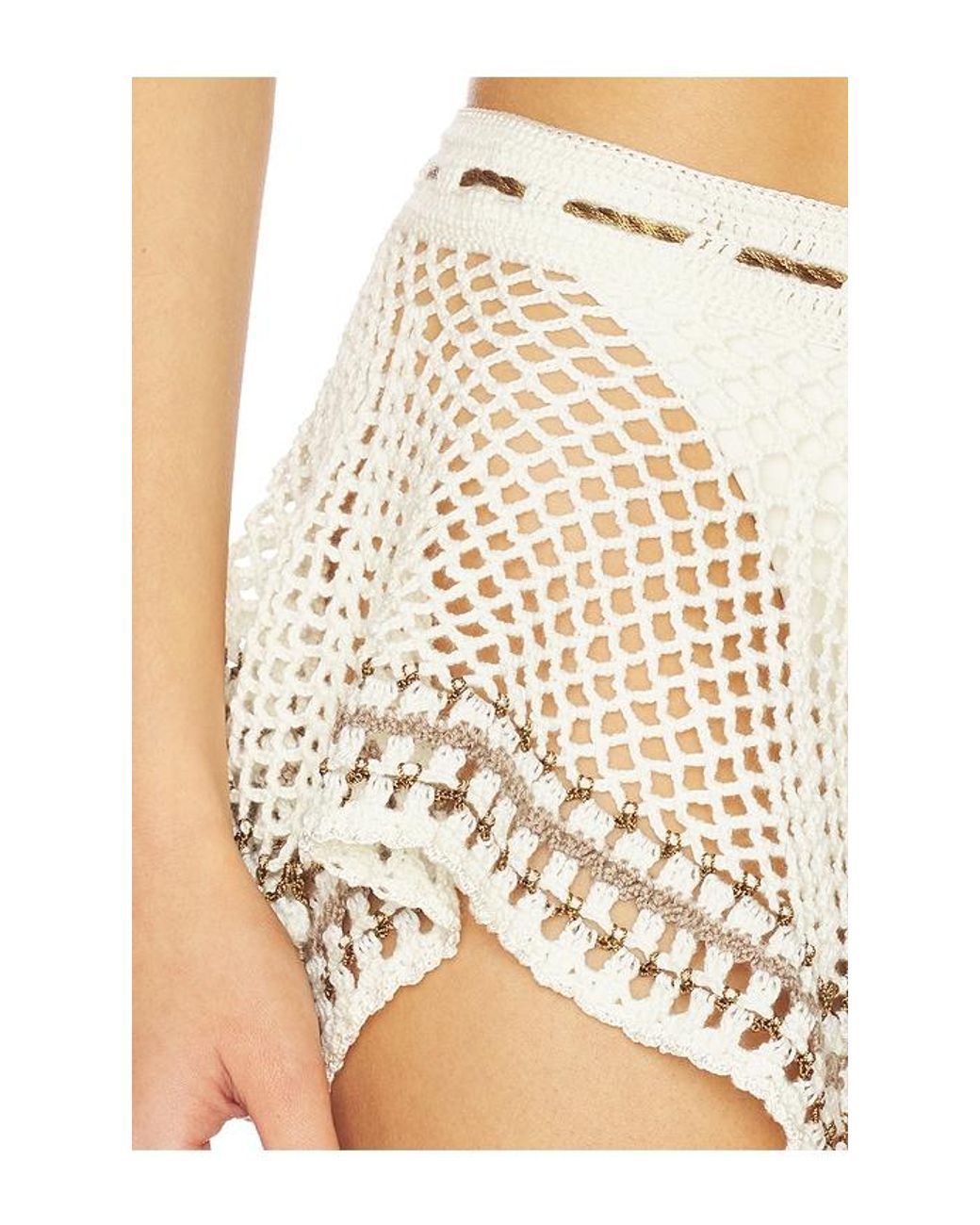 MY BEACHY SIDE White Tula Hand-Crocheted Skirt