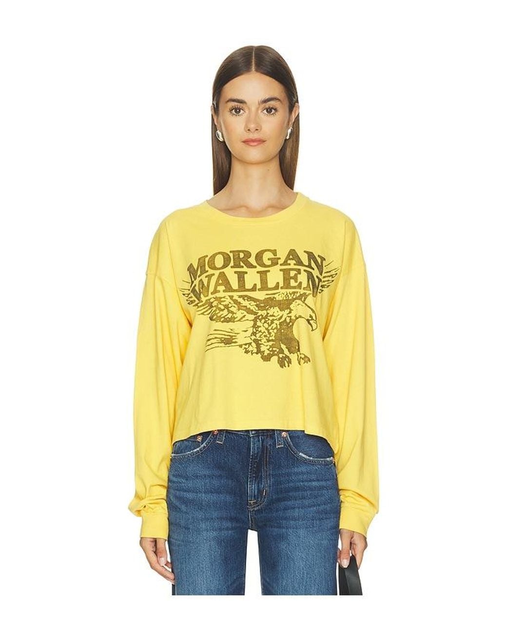 Daydreamer Yellow Morgan Wallen Eagle Meet & Greet Long Sleeve Top