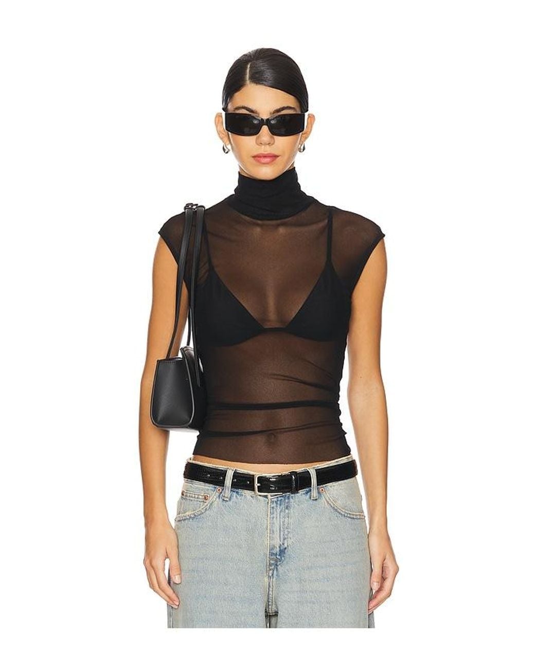 Only Hearts Black Turtleneck Shell