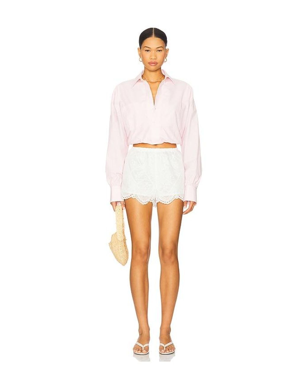 Tularosa White Sofiya Shorts