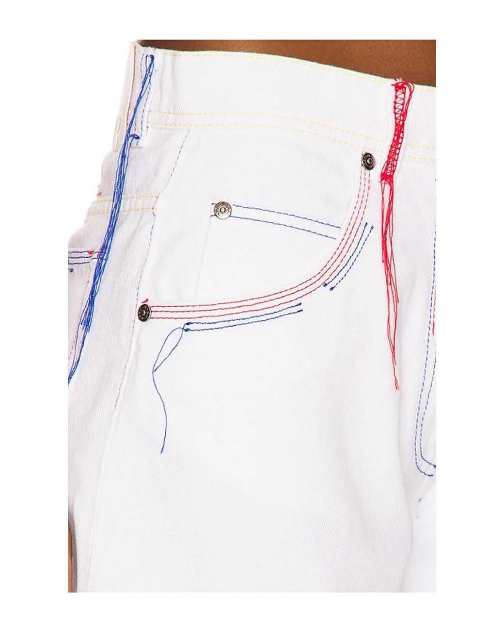 MSGM White Bermuda Short