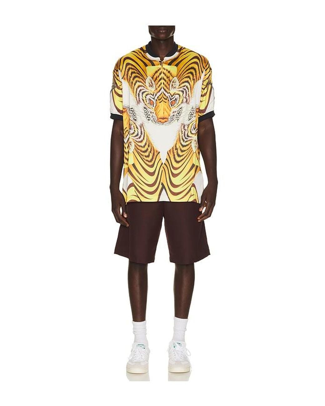 Y-3 Yellow Tiger Satin Jersey for men