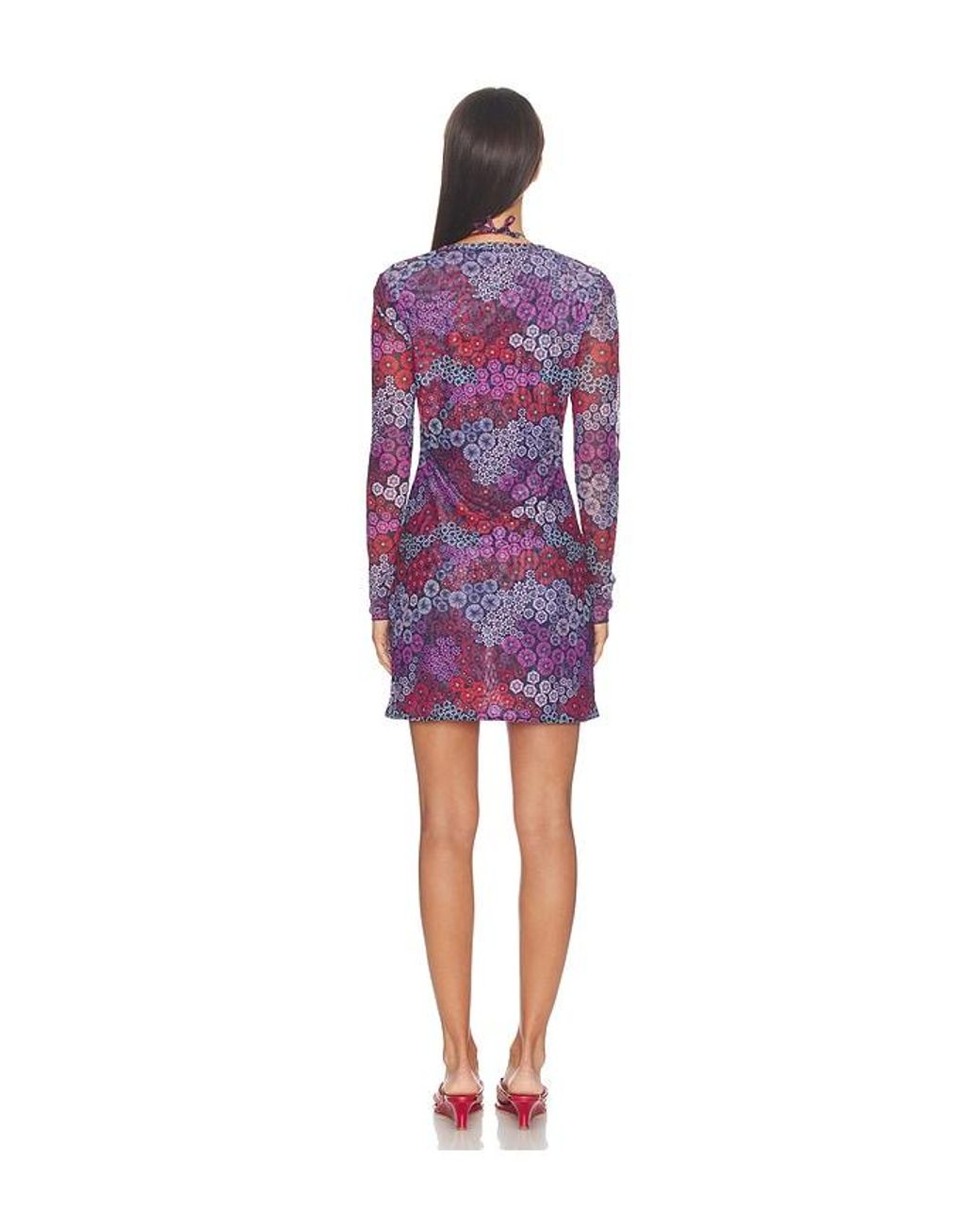 Eywasouls Malibu Red Scarlet Mini Dress