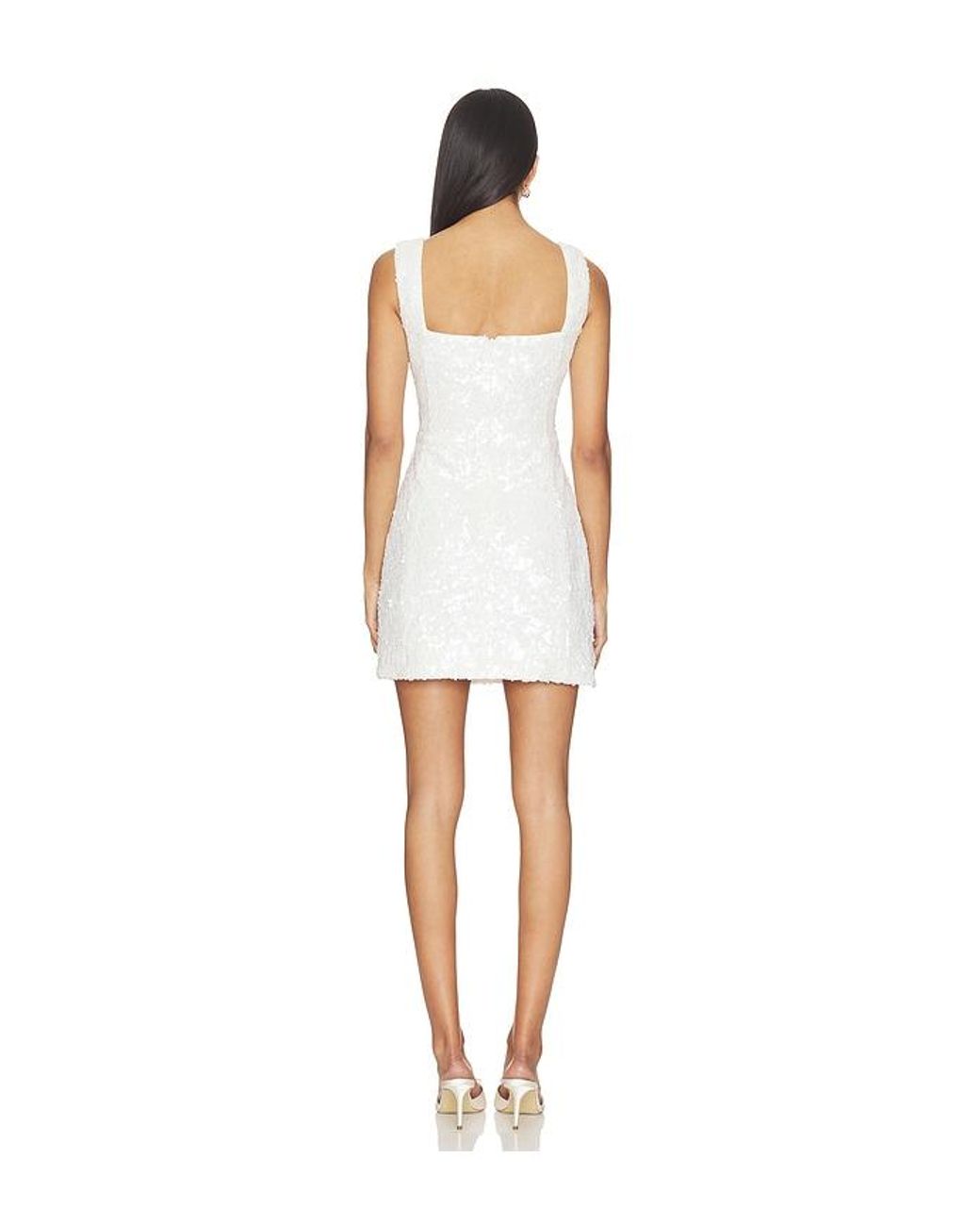 Elliatt White Alessia Square Neck Mini Dress