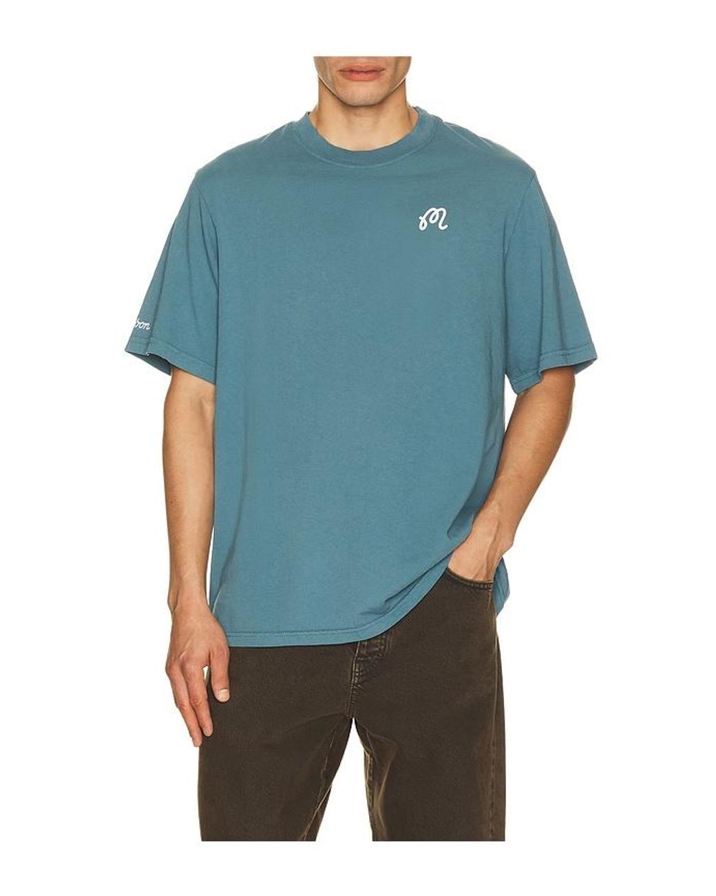 Malbon Blue Bermuda Tee for men