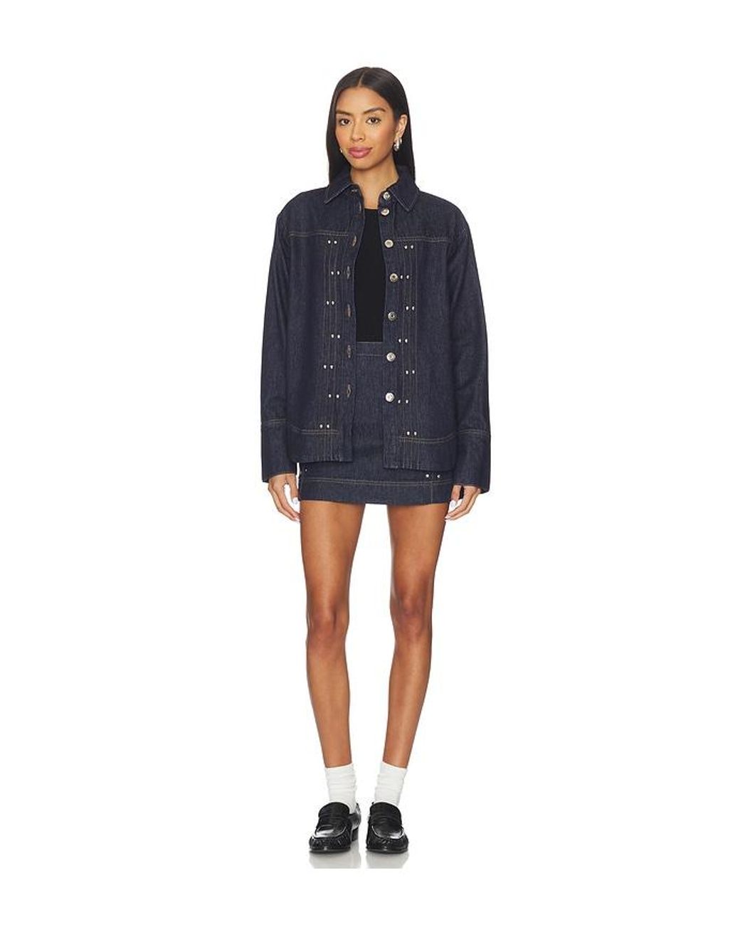 ALIGNE Blue Fog Denim Shirt