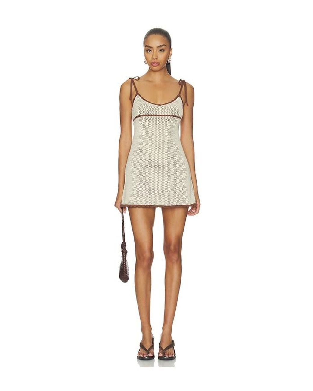 SER.O.YA Natural Malkie Crochet Dress