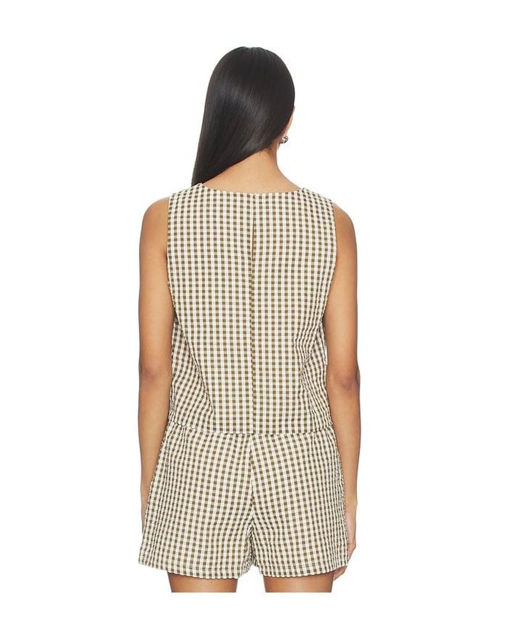 Sanctuary Multicolor Better Days Gingham Shell