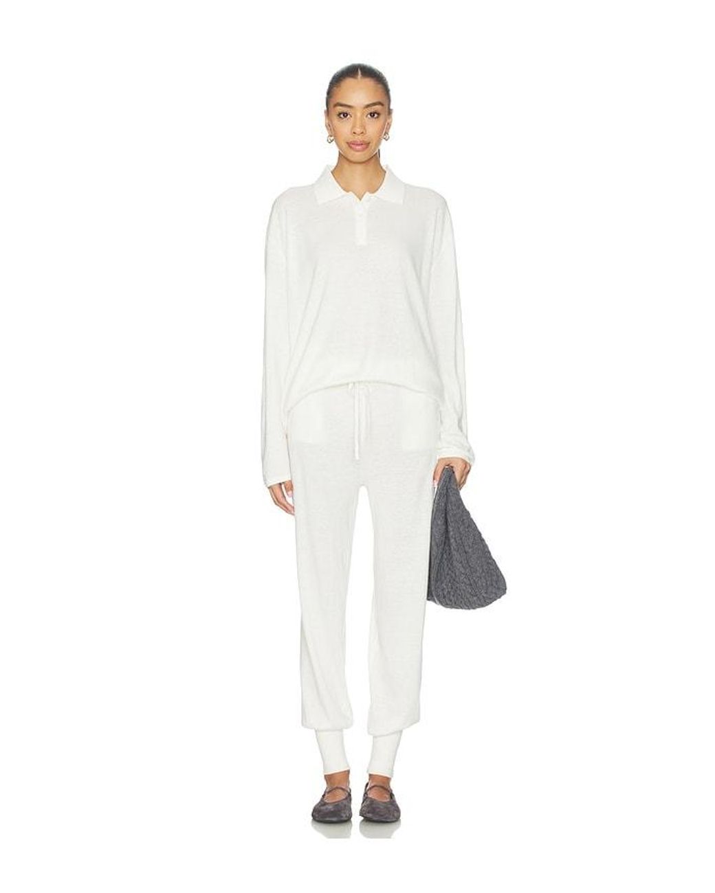 Lisa Yang White Abra Trousers