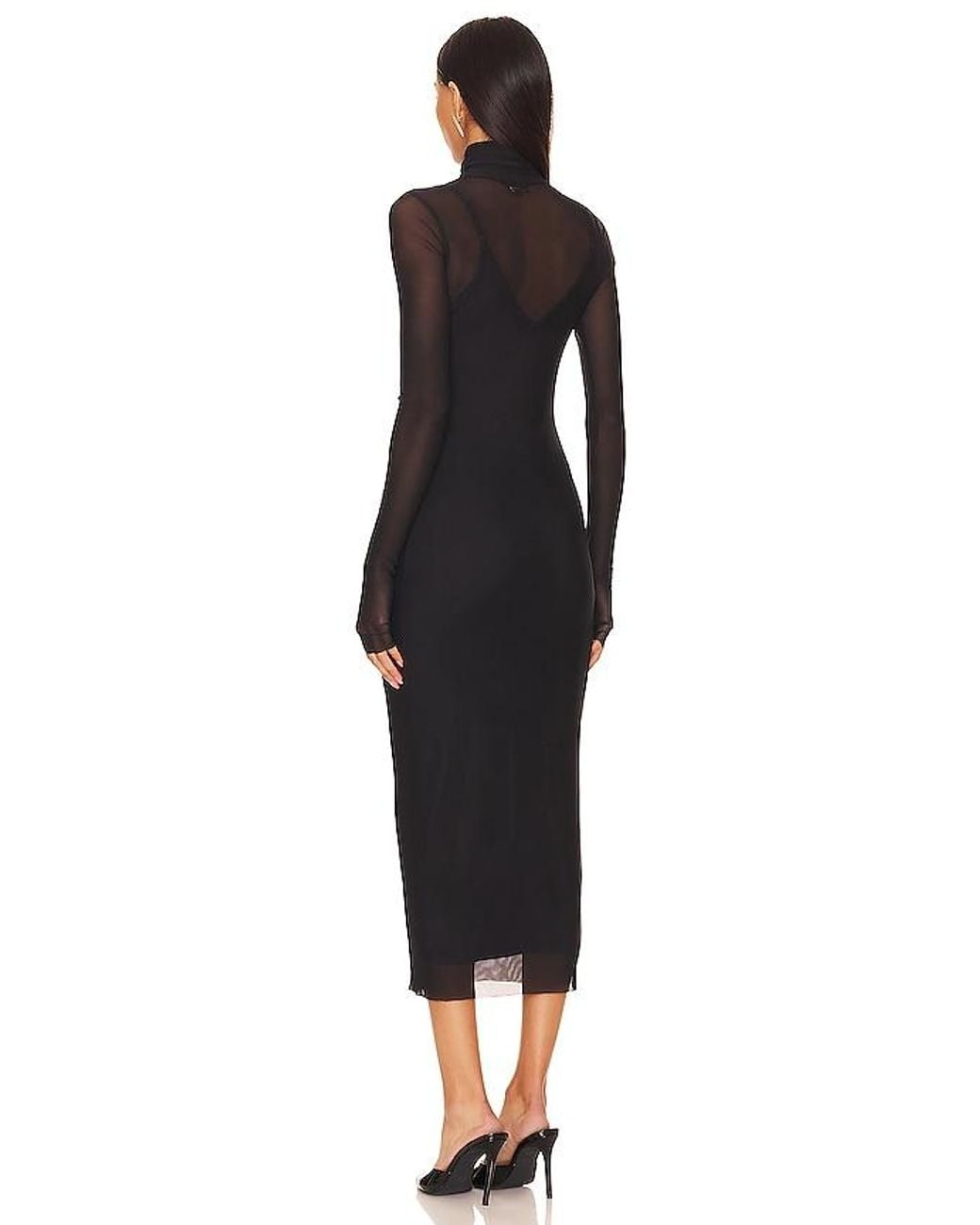 AFRM Black Kleid Shailene