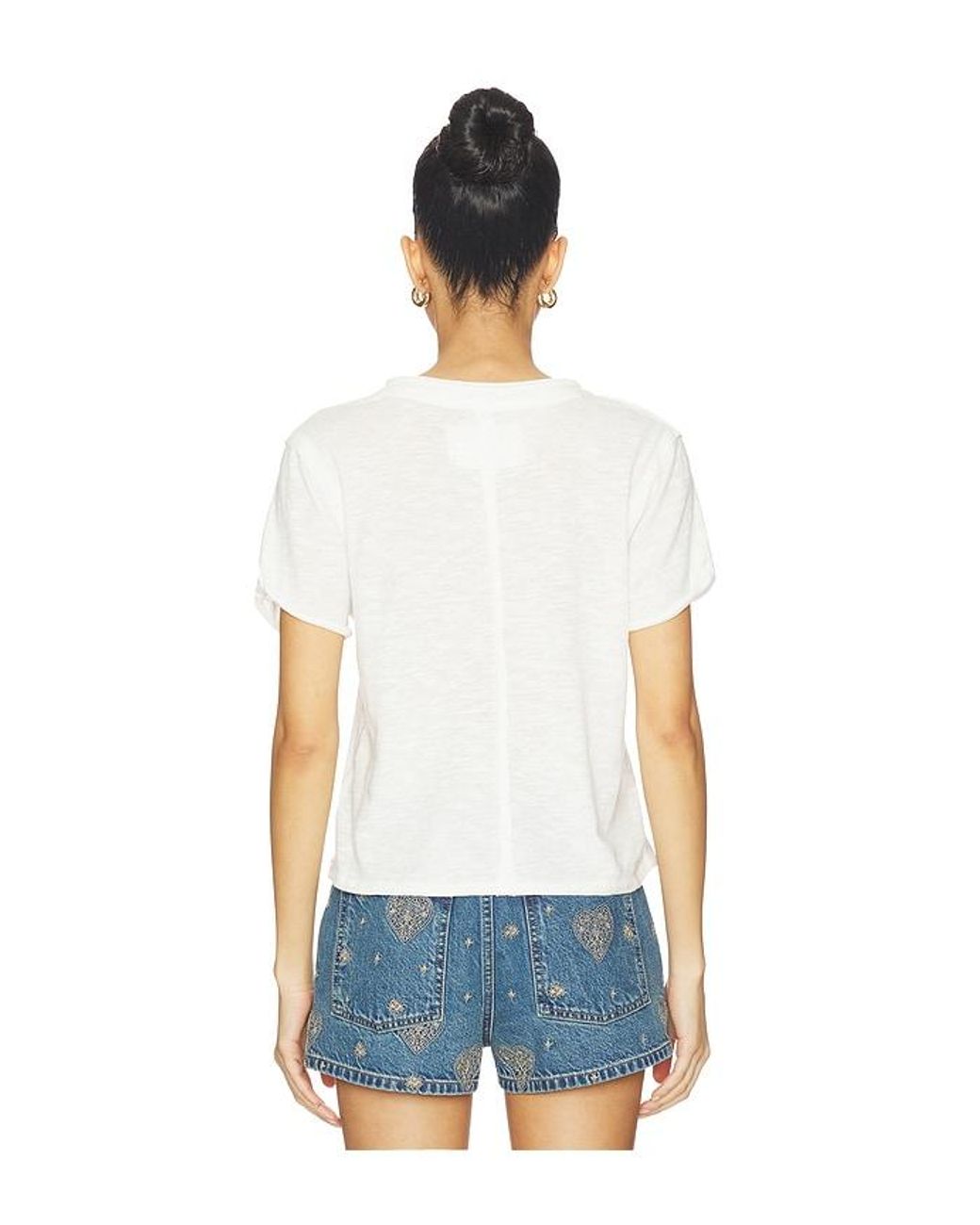Free People White X We The Free Take 2 Tee