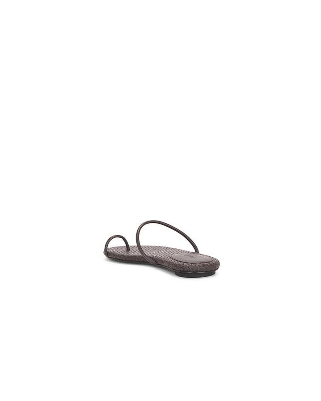 St. Agni White Woven Minimal Slide