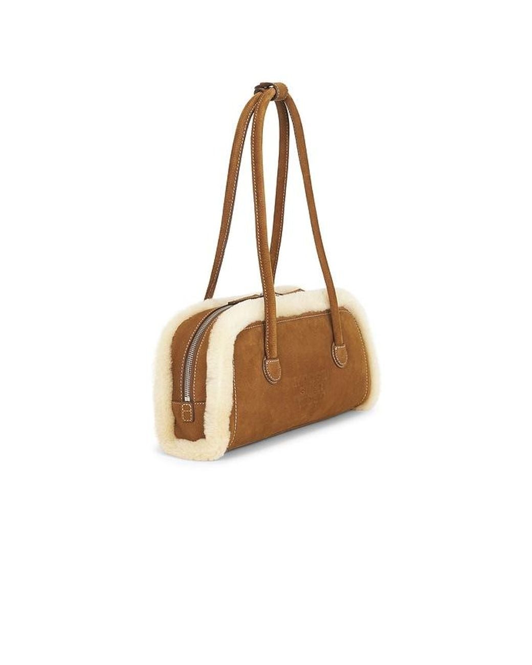 MARGE SHERWOOD White Soft Boston East West Shoulder Bag