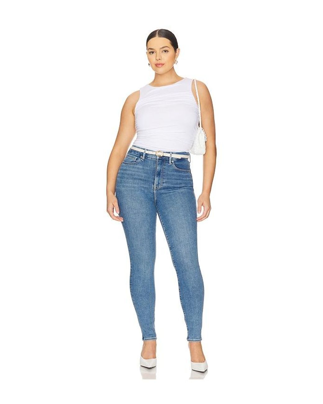 GOOD AMERICAN Blue Always Fits Good Legs Skinny Jeans