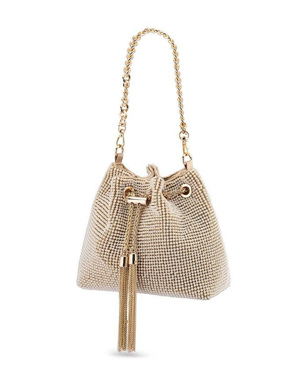 Olga Berg White Miranda Top Handle Bag