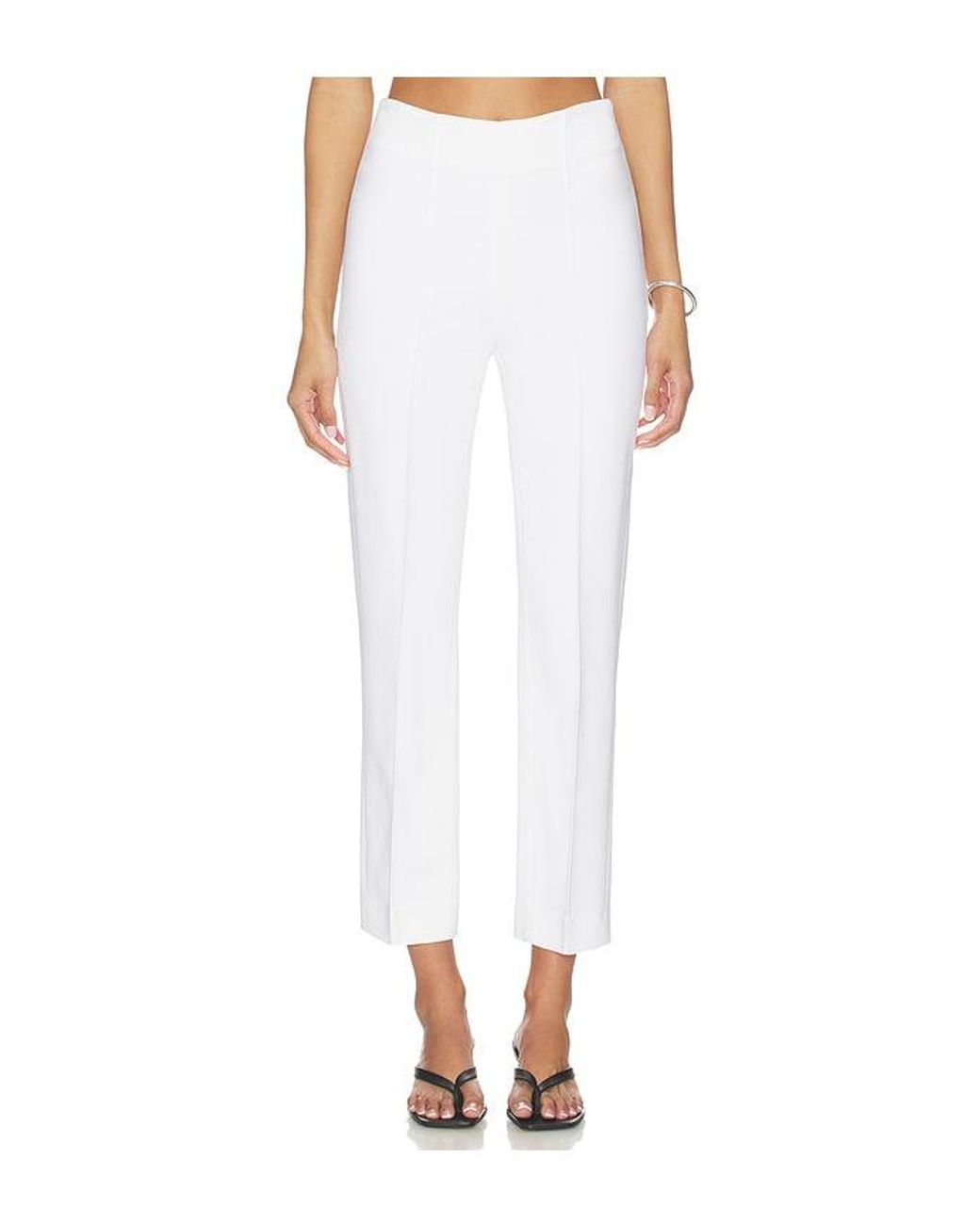 Rohe White Cigarette Leg Trousers
