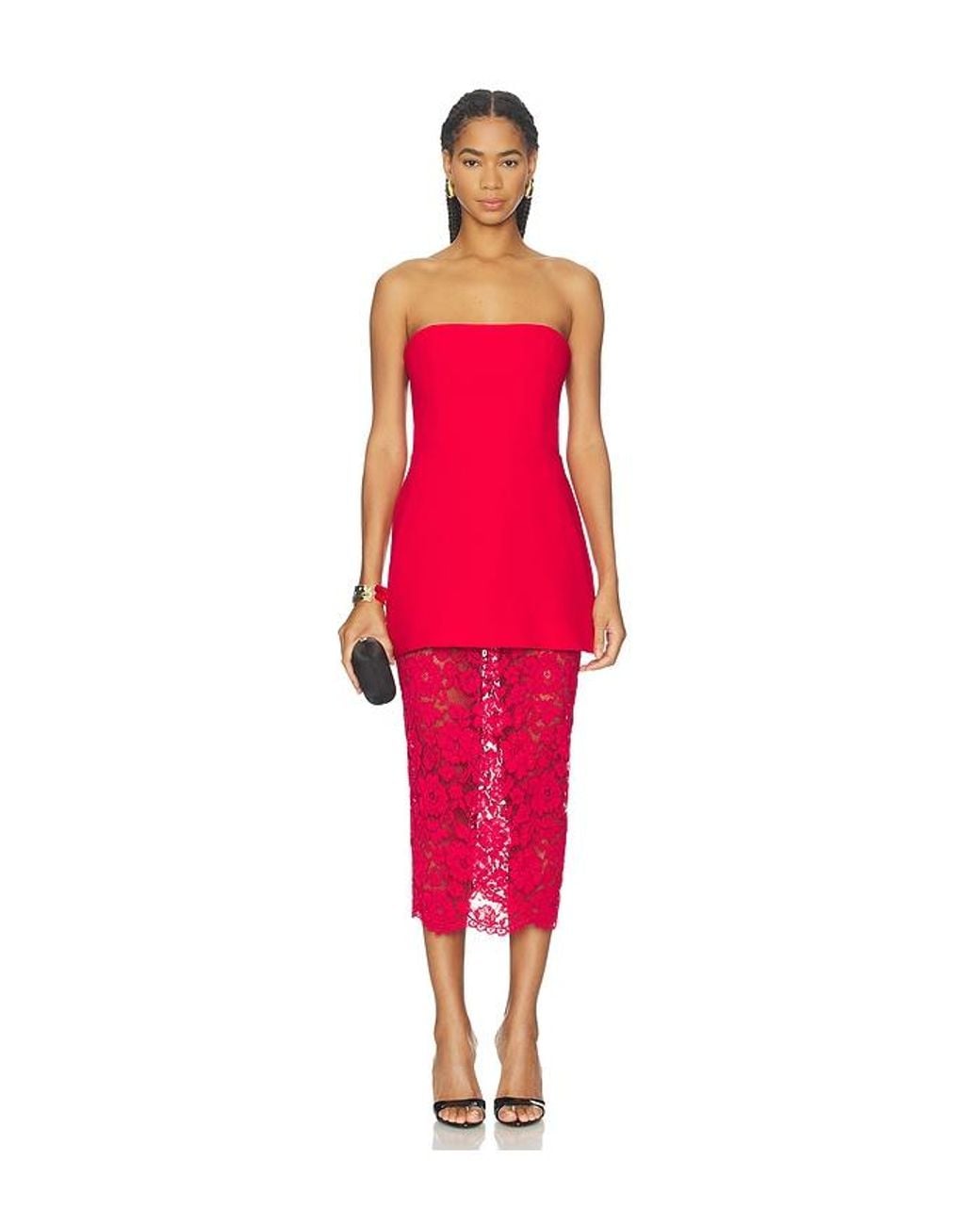 Amanda Uprichard Red Jada Dress