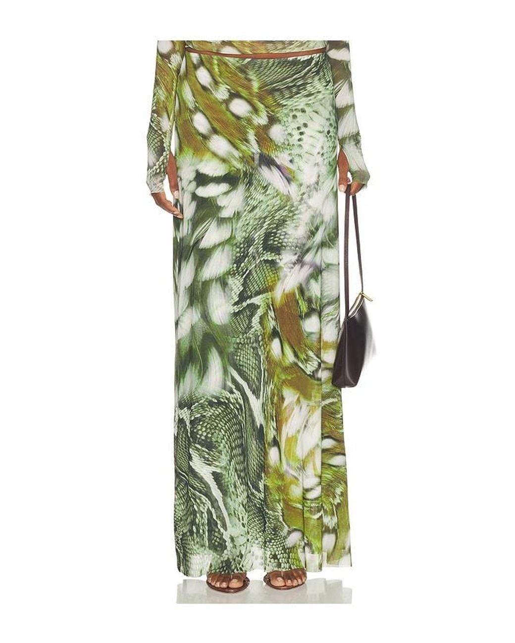 AFRM Green Sera Skirt