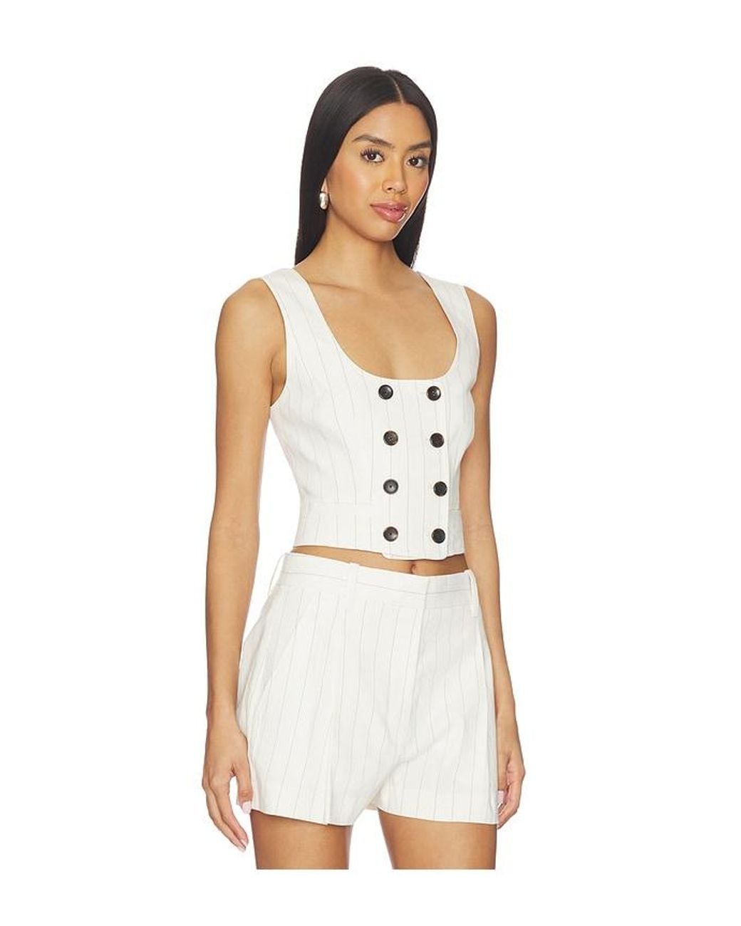 A.L.C. White Darcy Top