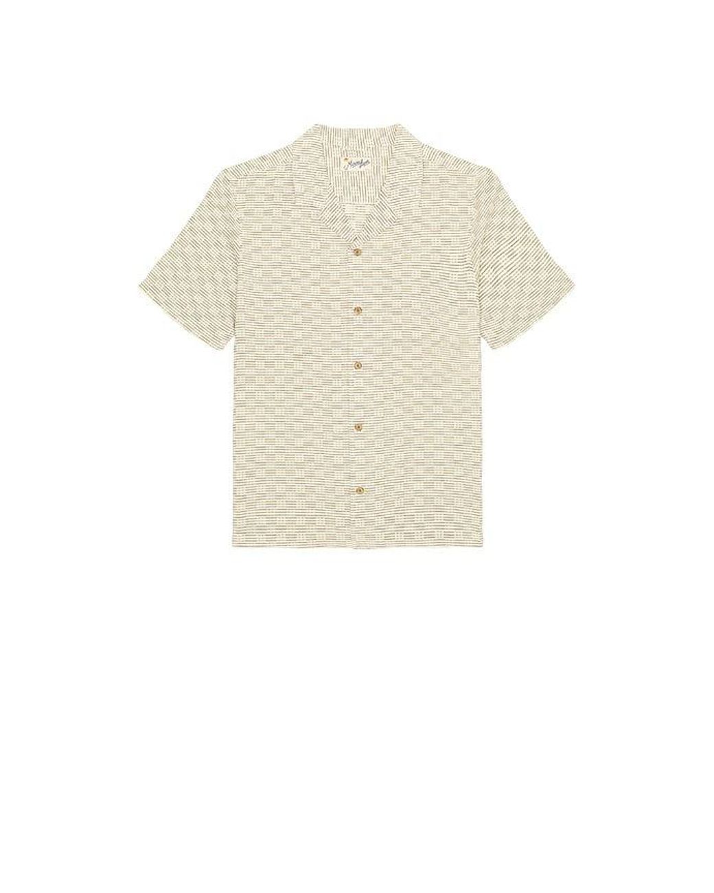 Marine Layer Natural Dobby Resort Shirt for men