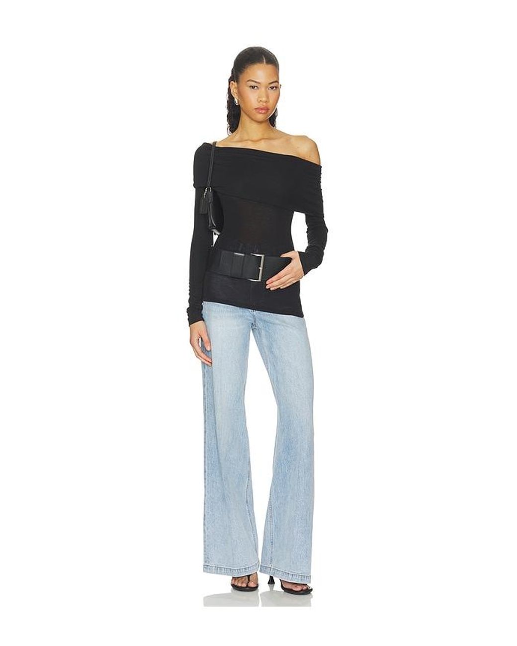 Pistola Blue Lana High Rise Ultra Wide Leg Jeans