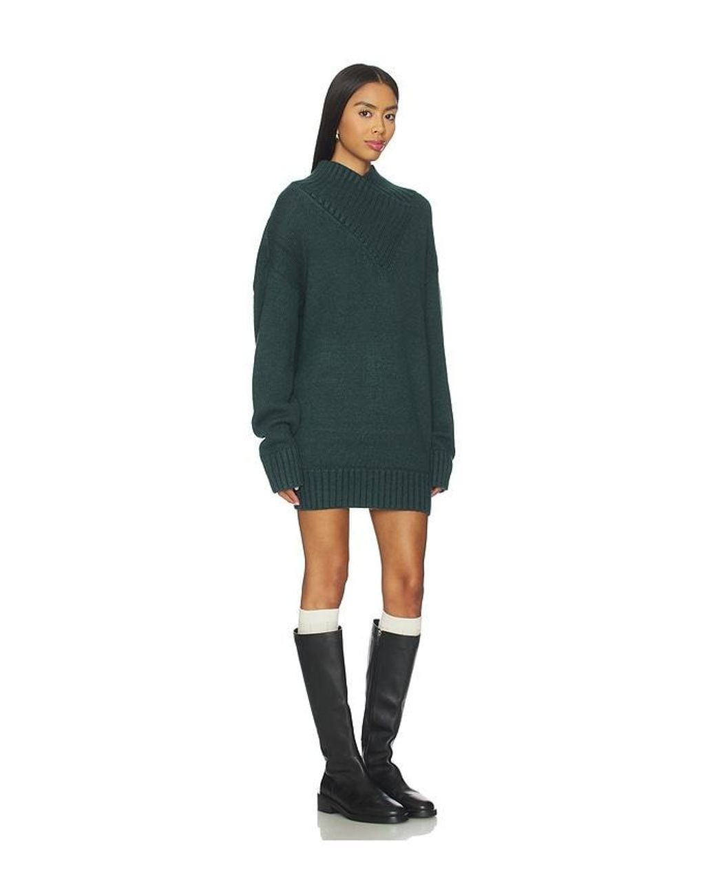 SER.O.YA Blue Dessa Chunky Sweater Dress