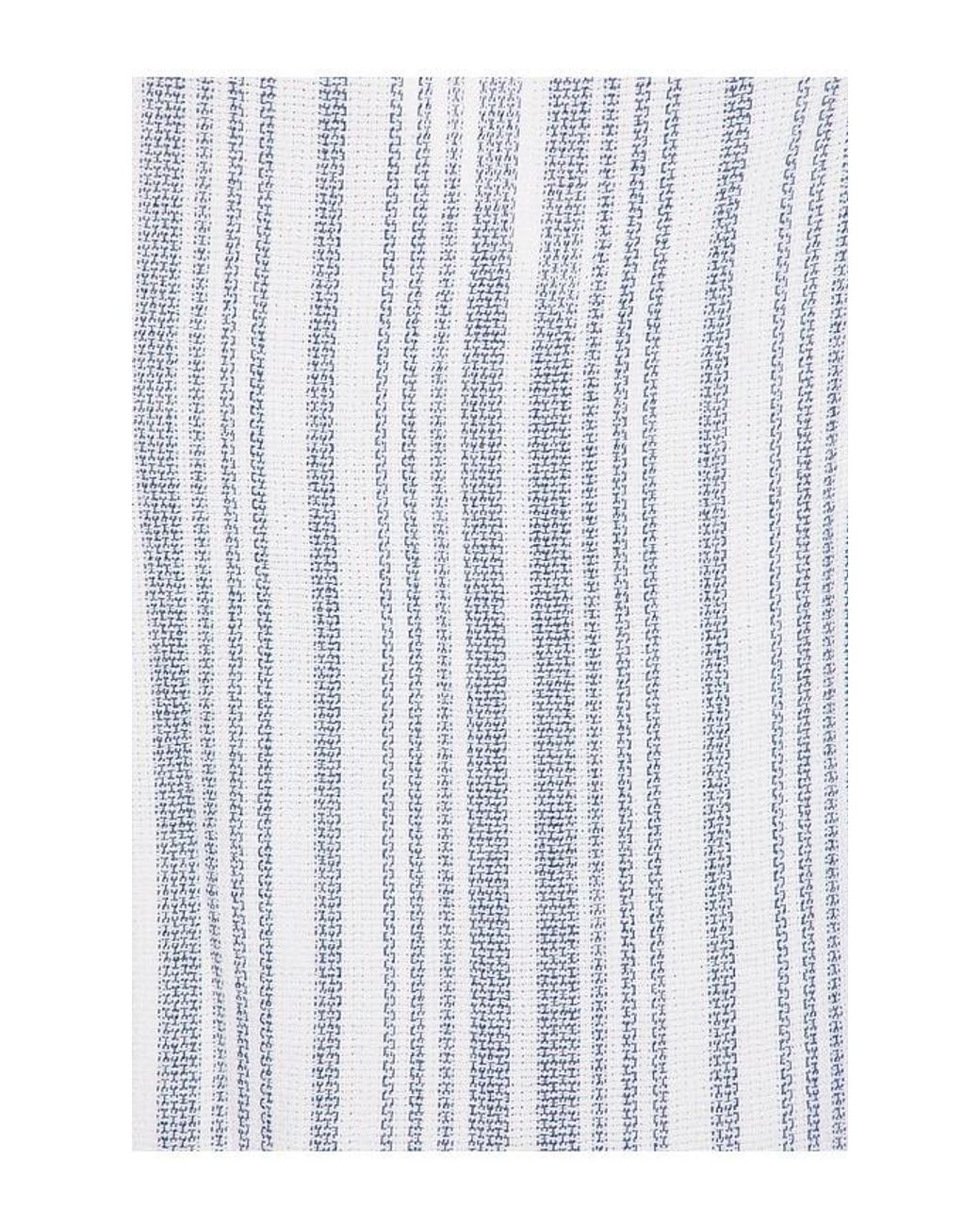 Vintage Summer Blue Basket Weave Camp Shirt for men